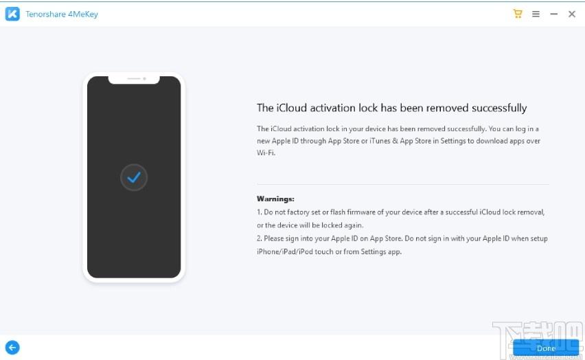 Tenorshare 4MeKey下载,ios密码恢复工具,系统软件,一键解锁
